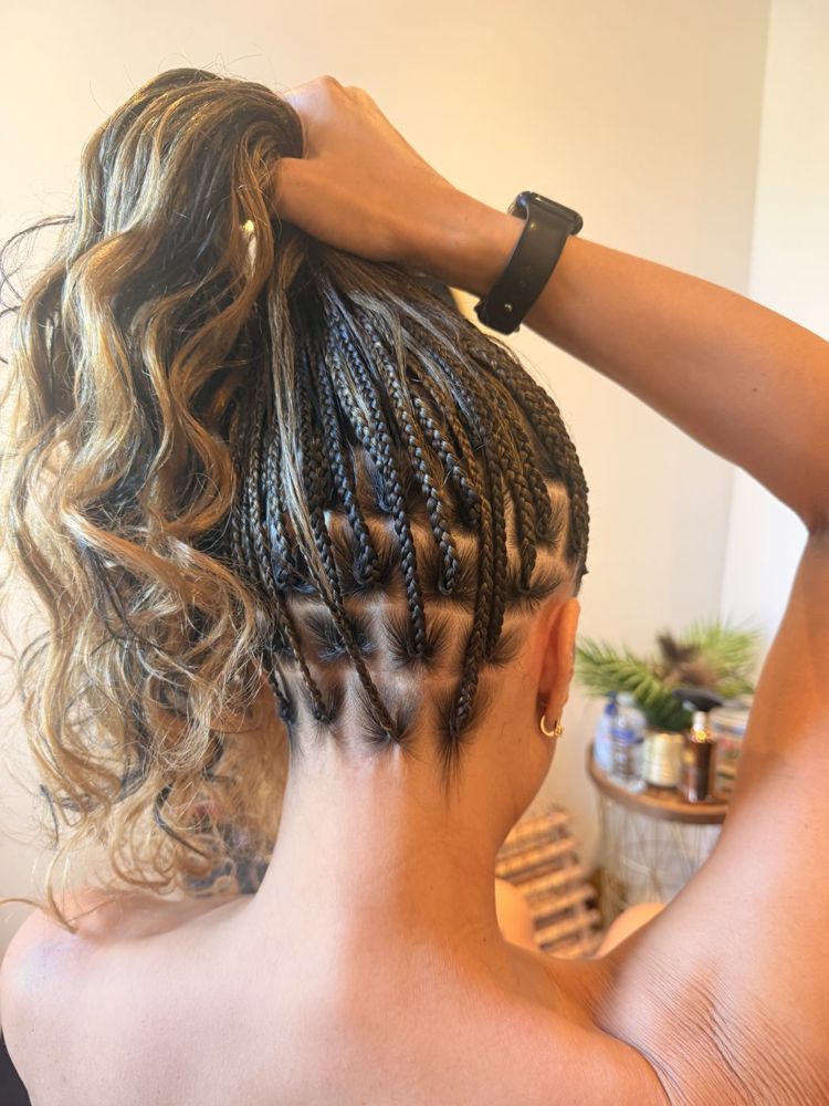 Half-Up Boho Knotless